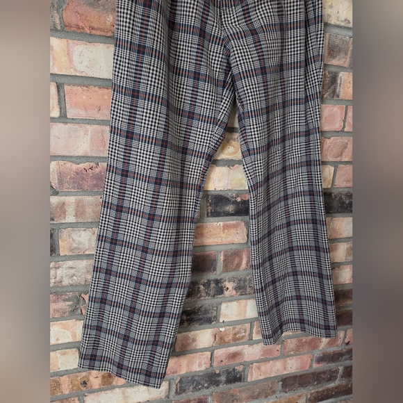 Reformation Franklin Plaid Tartan Straight Leg Pants - Picture 3 of 7
